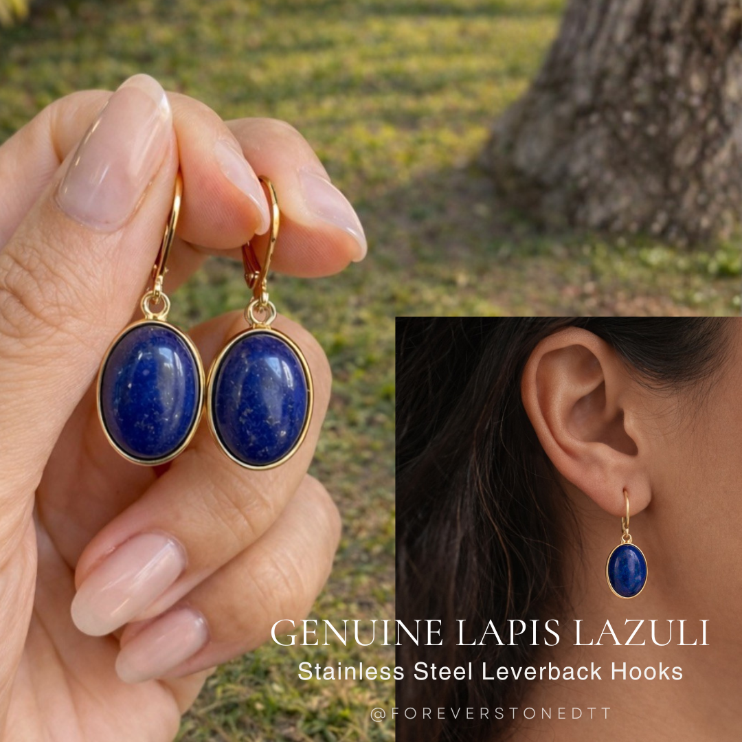 Lapis Lazuli Aura Earrings