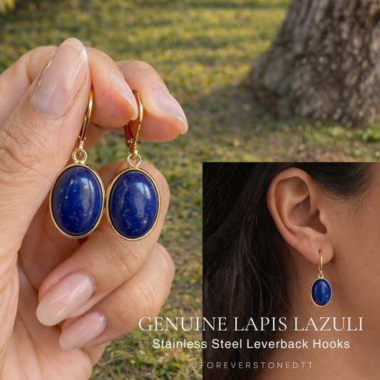 Lapis Lazuli Aura Earrings