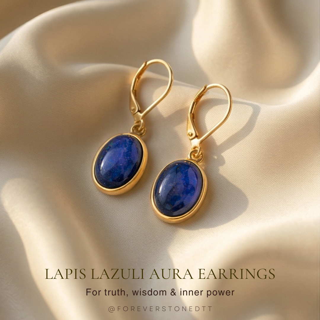 Lapis Lazuli Aura Earrings