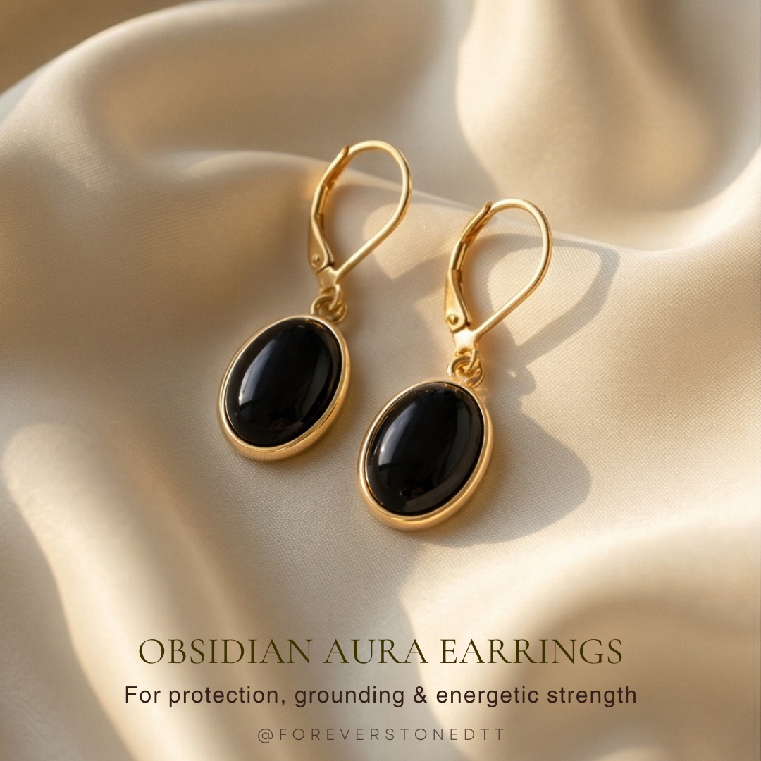 Obsidian Aura Earrings