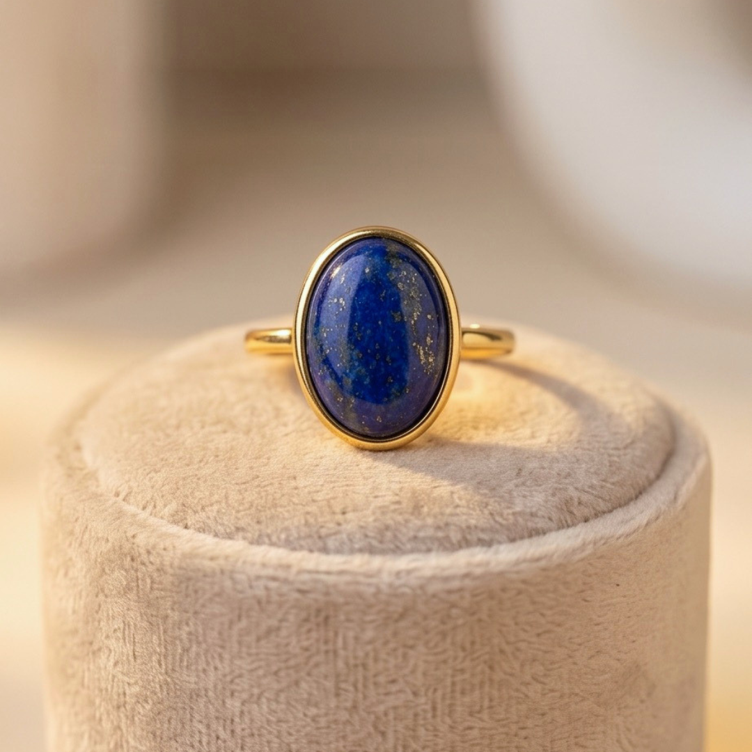 Lapis Lazuli Aura Ring – Confidence & Self-Expression