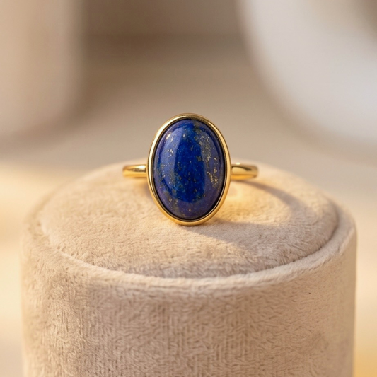 Lapis Lazuli Aura Ring – Confidence & Self-Expression