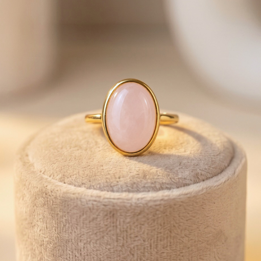 Rose Quartz Aura Ring – Love & Emotional Healing