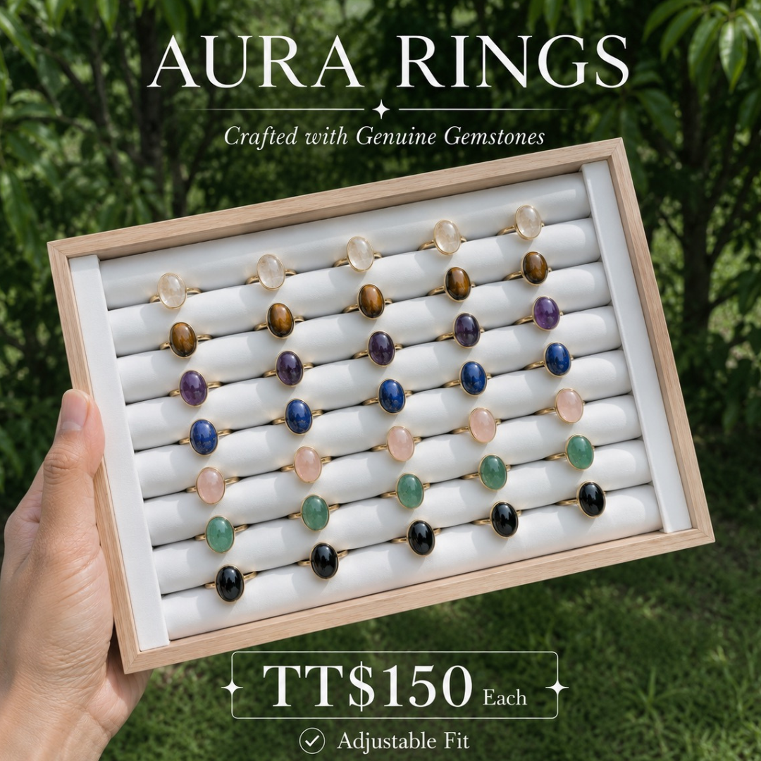Clear Quartz Aura Ring – Clarity & Manifestation