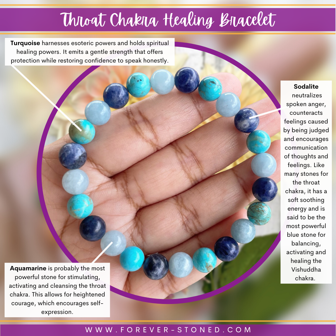 Throat Chakra Healing Bracelet