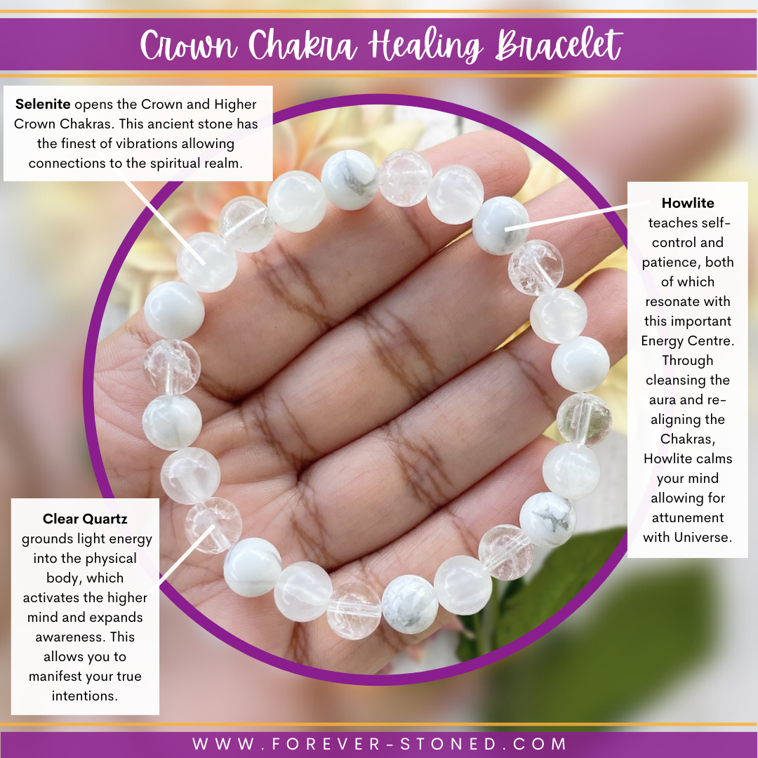 Crown Chakra Healing Bracelet