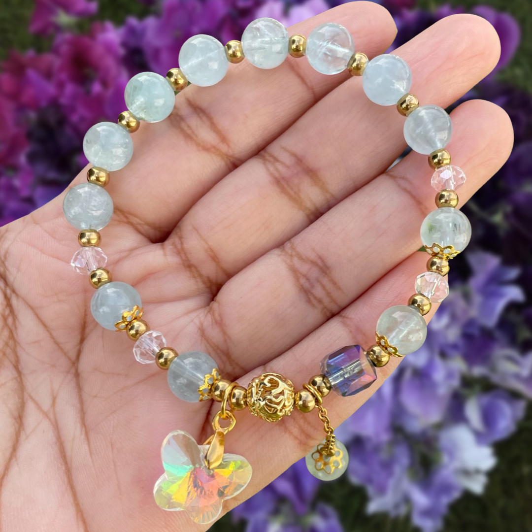 March Birthstone - Aquamarine Bracelet