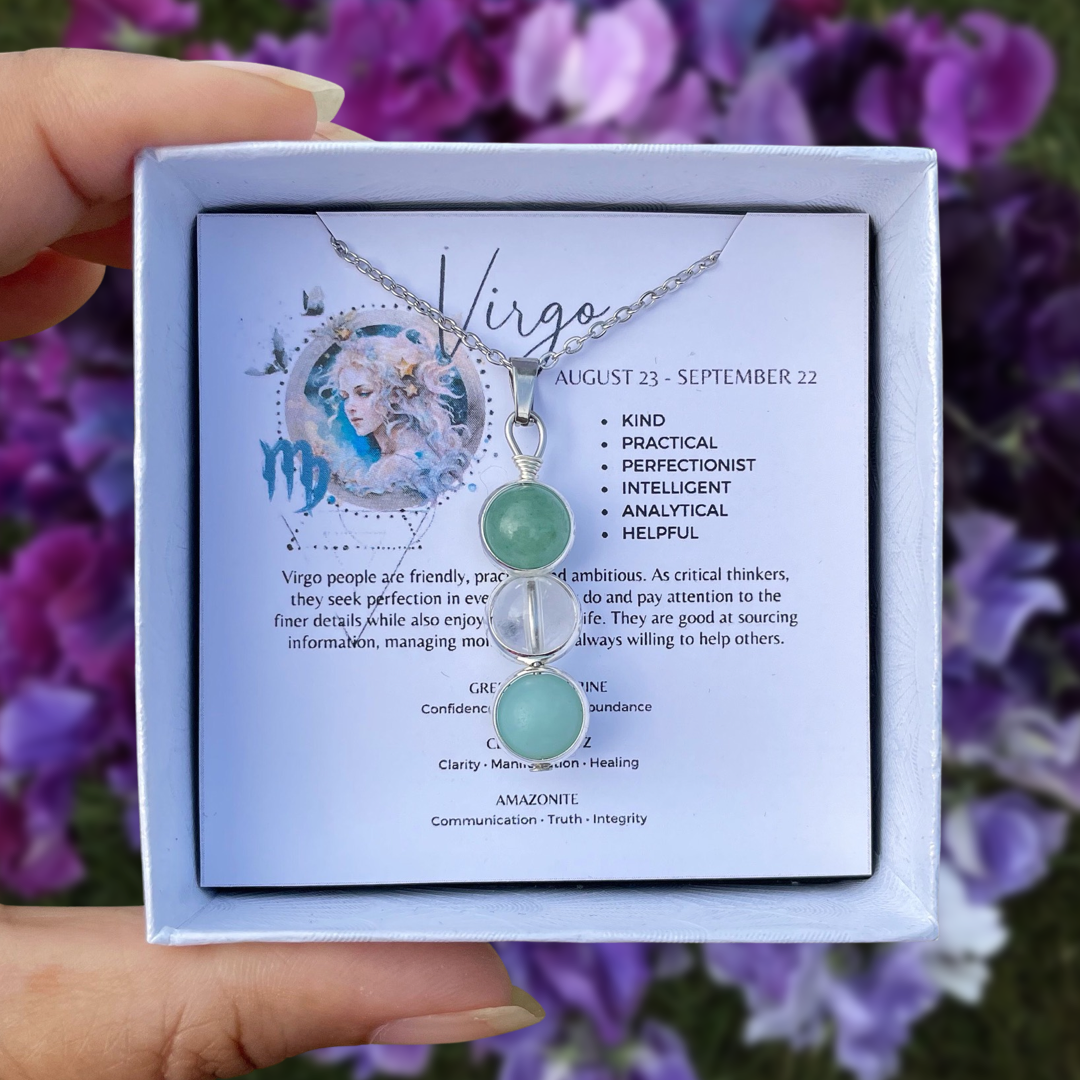 Virgo Crystal Pendant Necklace