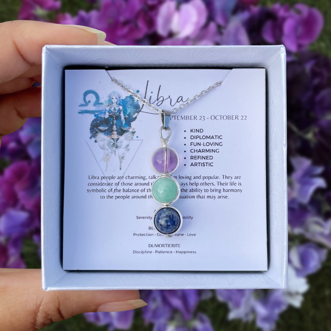 Libra Crystal Pendant Necklace